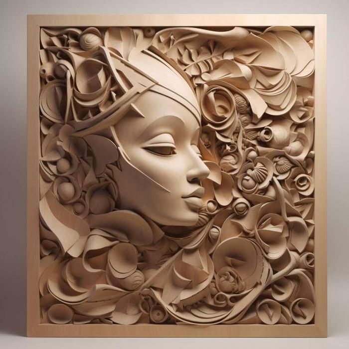 نموذج ثلاثي الأبعاد لآلة CNC 3D Art 